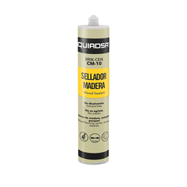 Masilla acrílica para madera, color pino, 300 ml.