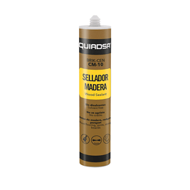 Masilla acrílica para madera, color nogal, 300 ml.