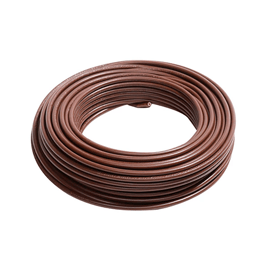 Cable eléctrico 14 AWG (2,5 mm2) color marrón, rollo de 100 m.