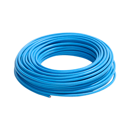 Cable eléctrico 14 AWG (2,5 mm2) color azul, rollo de 100 m.