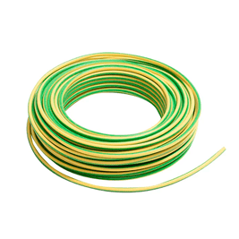 Cable eléctrico 14 AWG (2,5 mm2) color verde-amarillo, rollo de 100 m.