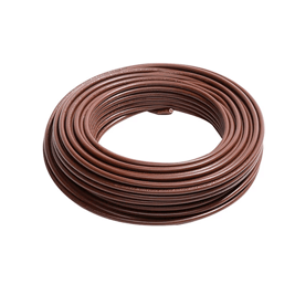 Cable eléctrico 10 AWG (6 mm2) color marrón, rollo de 25 m.
