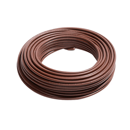 Cable eléctrico 10 AWG (6 mm2) color marrón, rollo de 50 m.