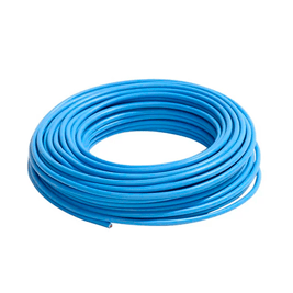 Cable eléctrico 10 AWG (6 mm2) color azul, rollo de 25 m.