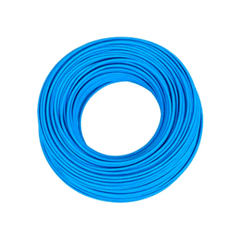 Cable eléctrico 10 AWG (6 mm2) color azul, rollo de 50 m.