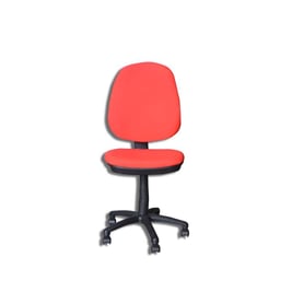 Silla giratoria, de color rojo