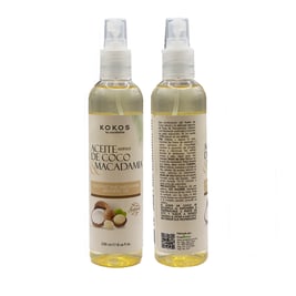 Aceite estético Coco y Macadamia, 8 oz