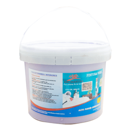 Pintura para exteriores e interiores, vinil malva, 4 L