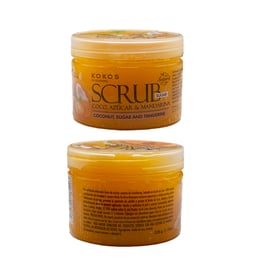 Exfoliante de azúcar, coco y mandarina, 8 oz