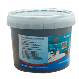 Pintura para exteriores e interiores, vinil negro, 4 L