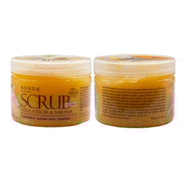 Exfoliante de azúcar, coco y naranja, 8 oz