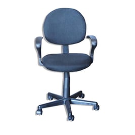 Silla giratoria, color negro
