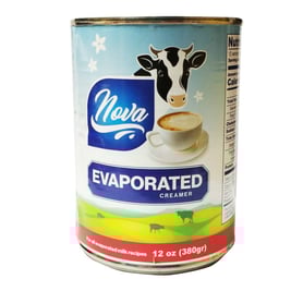 Leche evaporada Nova, lata 12 oz