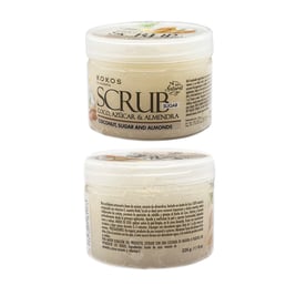 Exfoliante de azúcar, coco y almendra, 8 oz