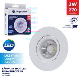 Lámpara Led para empotrar en pladur  de 3 W (DZ101R-3W)