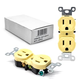 Enchufe eléctrico doble, 15A (SCT-U03-C)