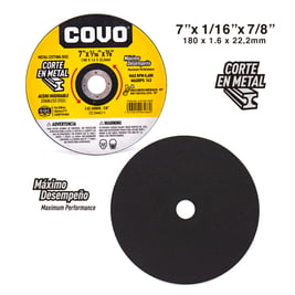 Disco para corte de metal, 7¨, CV-CW-1816