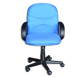 Silla giratoria, color azul
