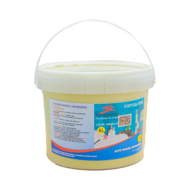 Pintura para exteriores e interiores, vinil amarillo, 4 L