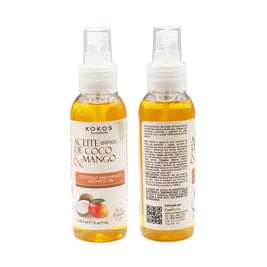 Aceite estético Coco y Mango, 4 oz