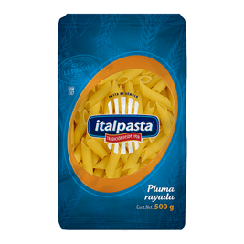 Pluma rayada marca Italpasta, 500 g