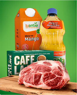 Carnes, leche líquida, leche condensada, aceite, frijoles, cervezas, malta, jugos…