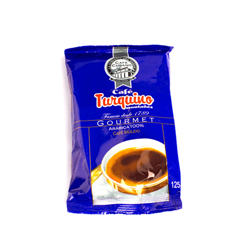 Café Turquino molido, sobre de 125 g