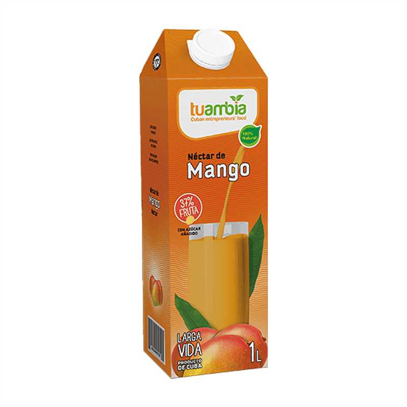 Néctar de mango (1 L). Marca Tuambia 