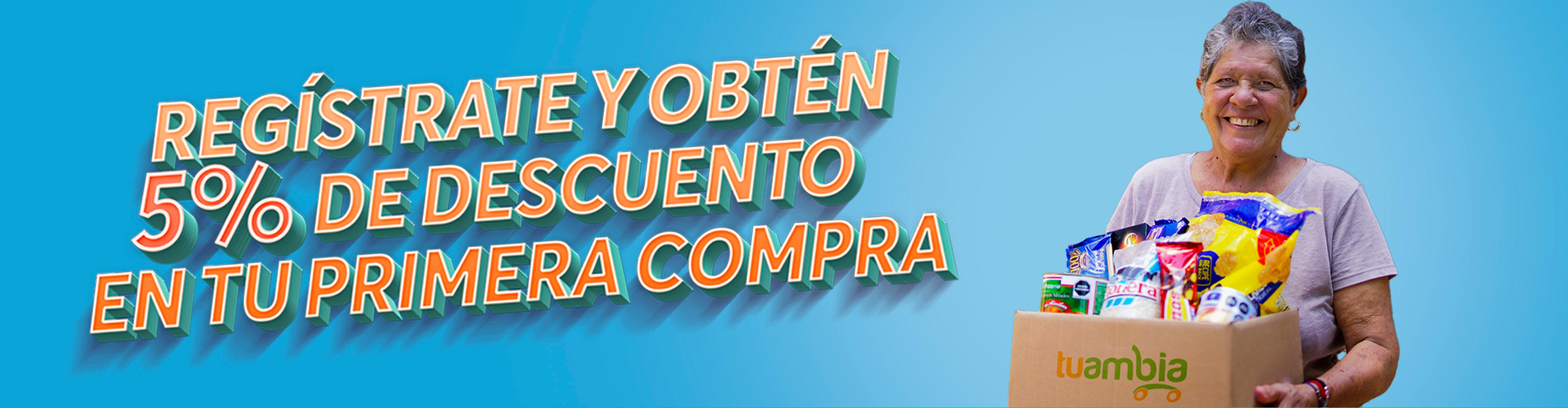 Regístrate 5% en la primera compra