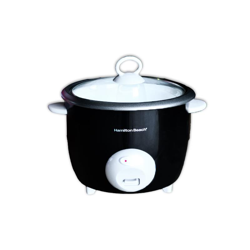 Arrocera de 20 tazas, color negro